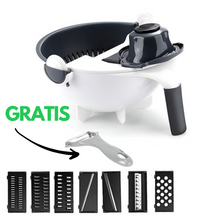 Cargar imagen en el visor de la galería, Rallador, rebanador - escurridor antivuelco 7 en 1