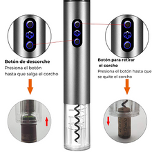 Cargar imagen en el visor de la galería, Sacacorchos eléctrico set premium 4 piezas
