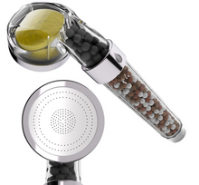 Cargar imagen en el visor de la galería, Alcachofa de ducha purificante con minerales y aroma cítrico revitalizante