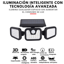Cargar imagen en el visor de la galería, Foco solar led regulable con sensor de movimiento