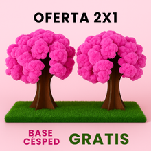 Cargar imagen en el visor de la galería, Árbol Mágico decorativo DIVERPINK™. Oferta 2x1 + Base Premium Césped decorativo (GRATIS)
