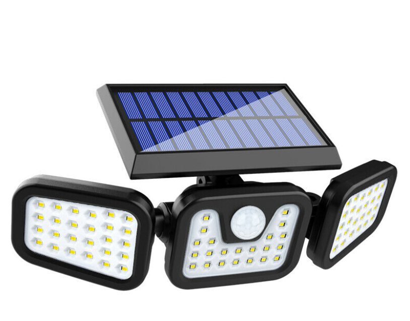 Foco solar led regulable con sensor de movimiento