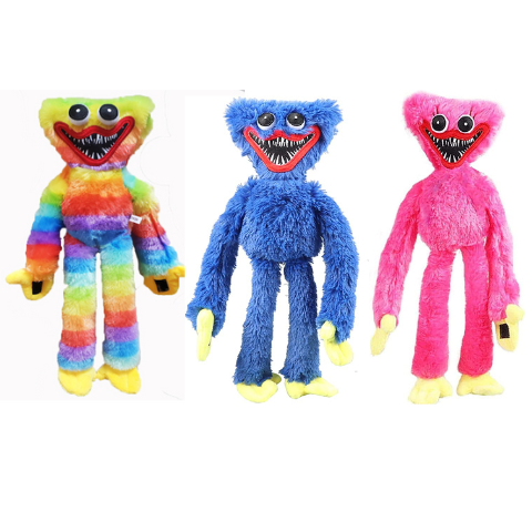 PACK DE 3 PELUCHE DE MODA - HUGGY WUGGY-