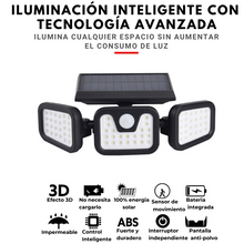 Cargar imagen en el visor de la galería, Foco solar led regulable con sensor de movimiento
